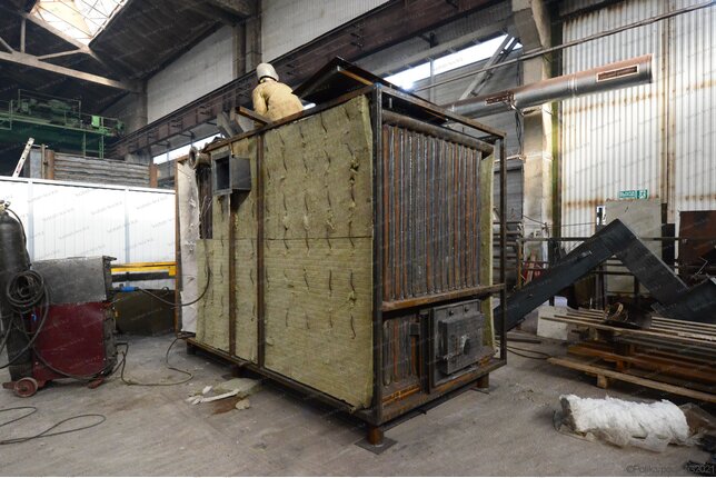 Твердотопливный котел 1860 кВт - изготовление