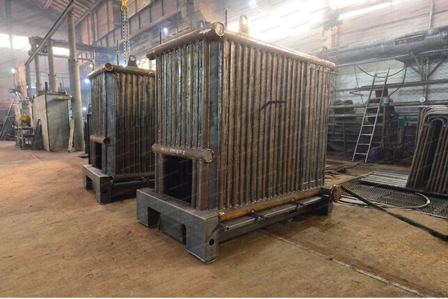 Твердотопливный котел 930 кВт - изготовление